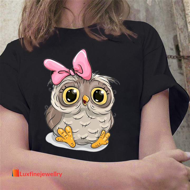 Trend New T-shirt Cute Owl