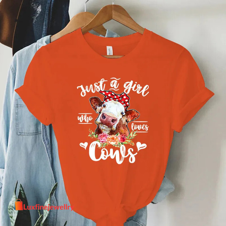 Women's T Shirts Funny Lovely Cows