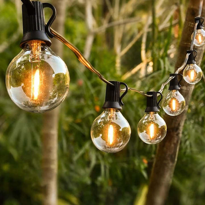 Wasserdichte Lichterketten für den Garten