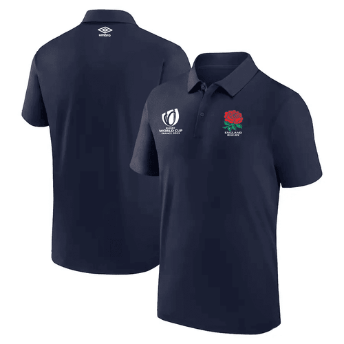 England Rugby World Cup 2023 Polo Shirt - Navy, Men