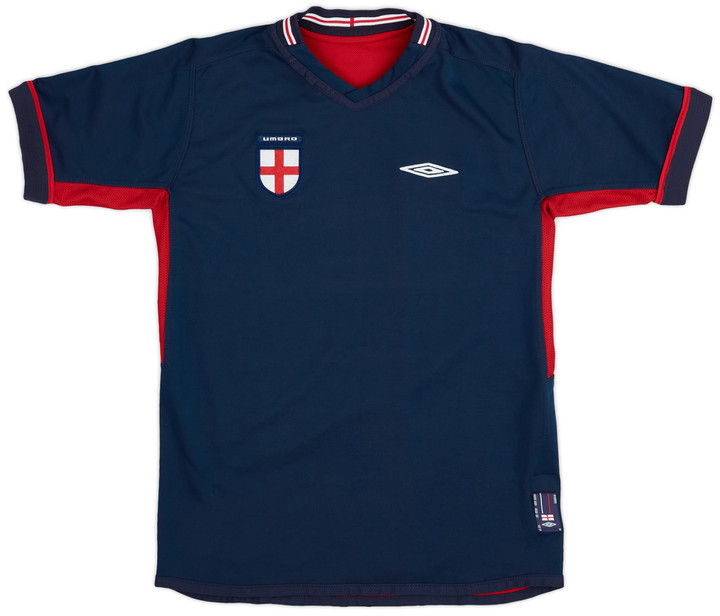 England 2002/04 Away Retro Men Jersey - Navy