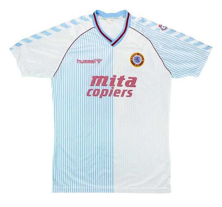 Aston Villa 1988 Away Retro Men Jersey - White