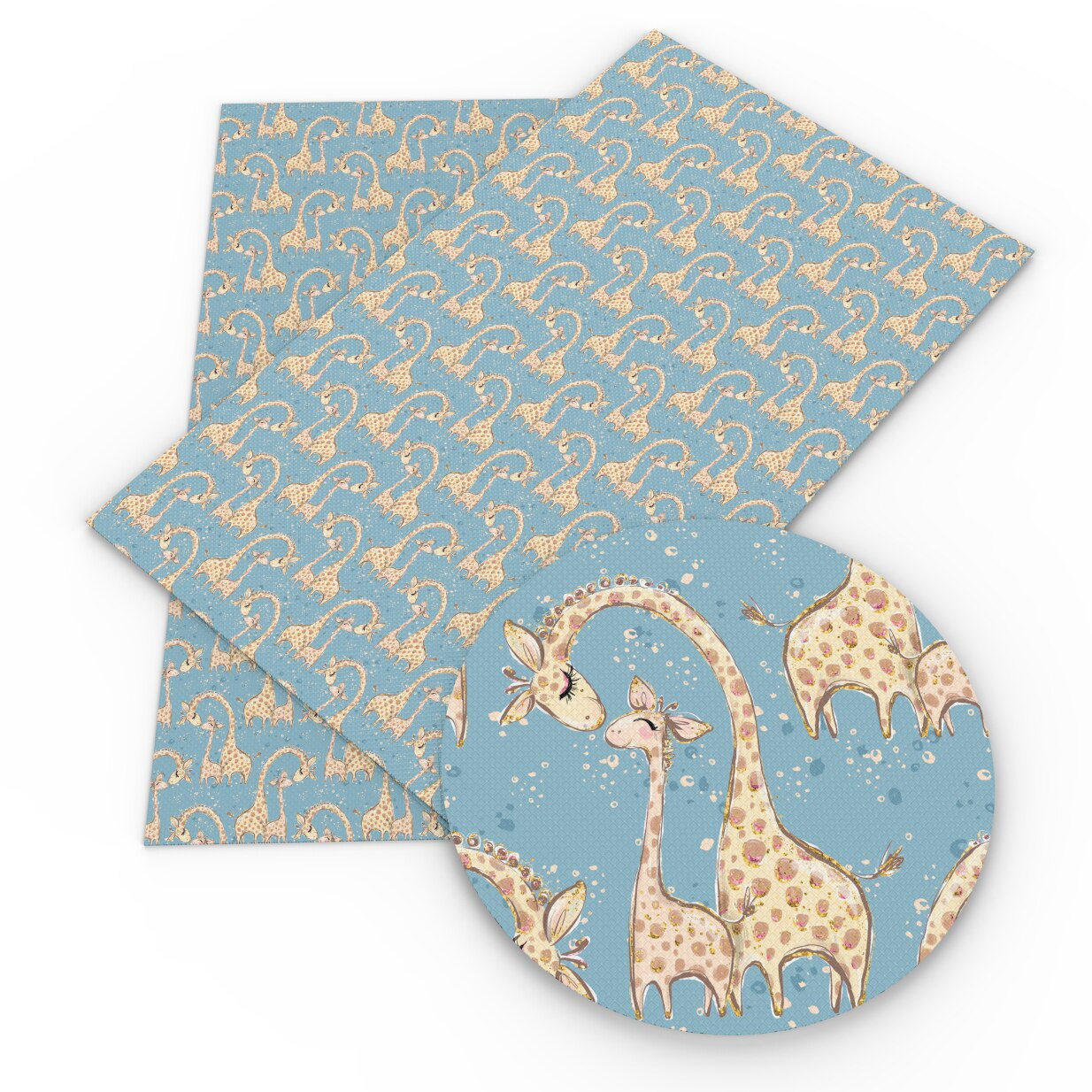 Giraffe and animal motif