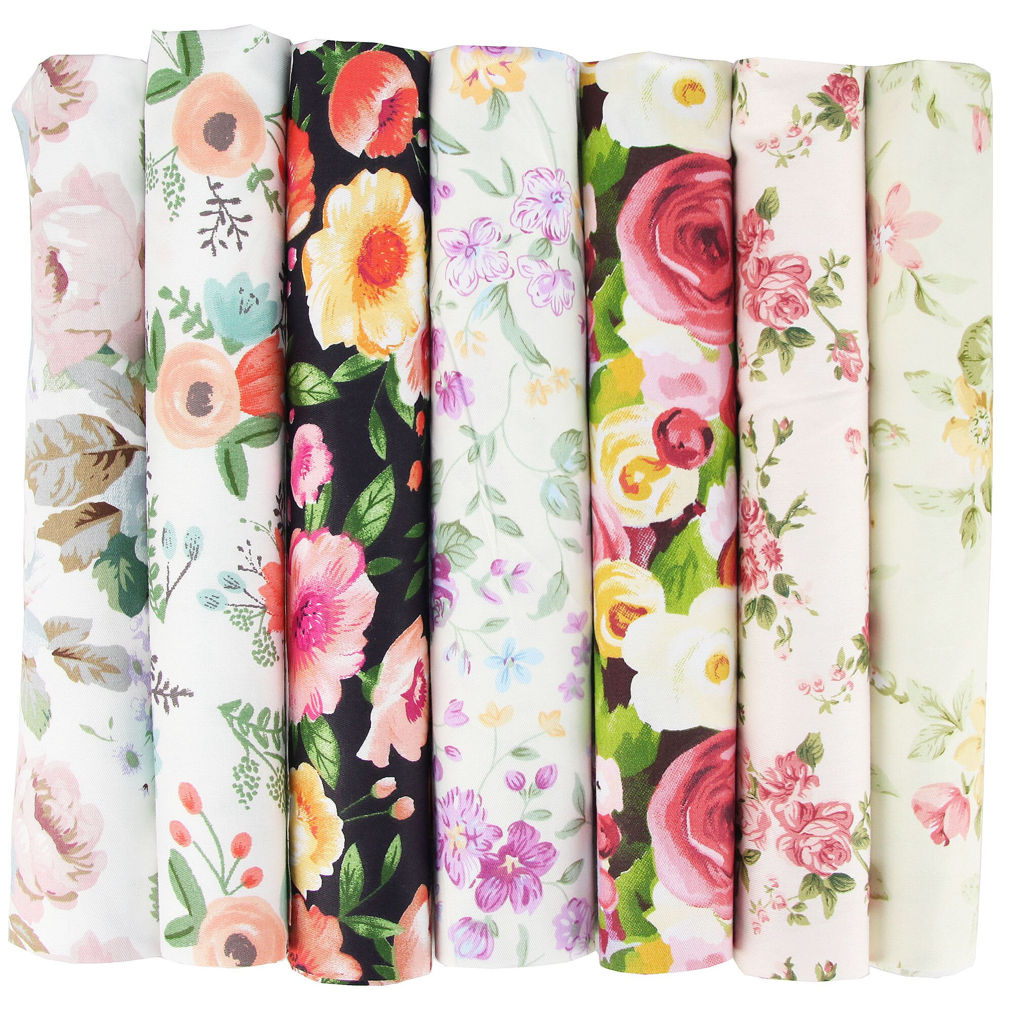  Enhance Your Quilting Skills with 7PCS Cotton Craft Fabric Set