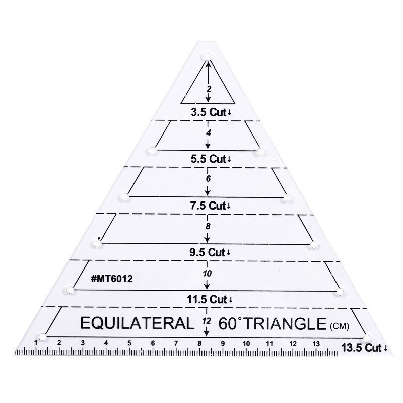 Transparent Measuring Quilting Ruler