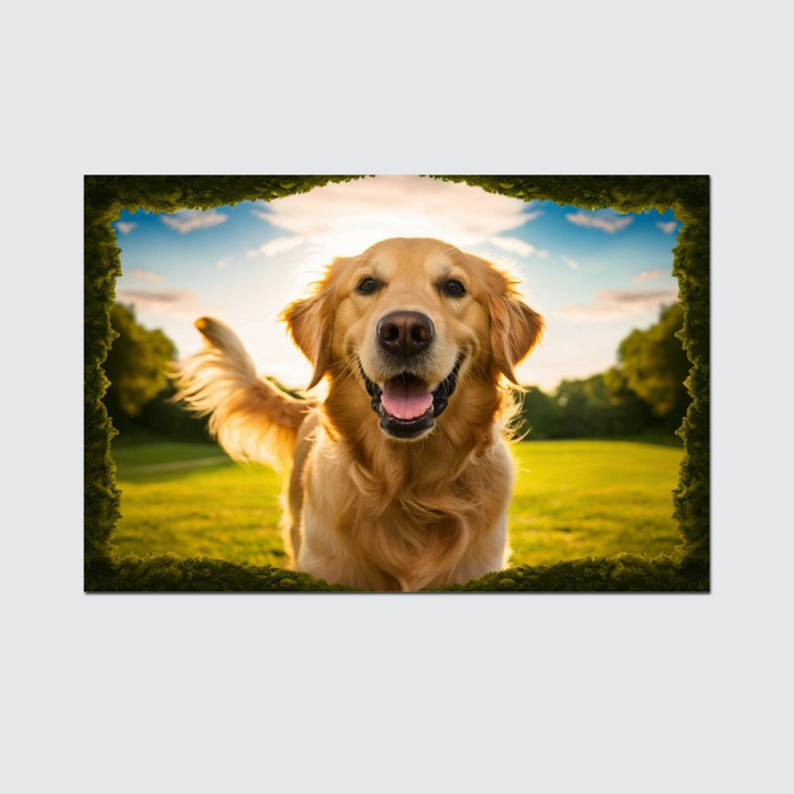 Golden Retriever Doormat,Bath Mat and Poster