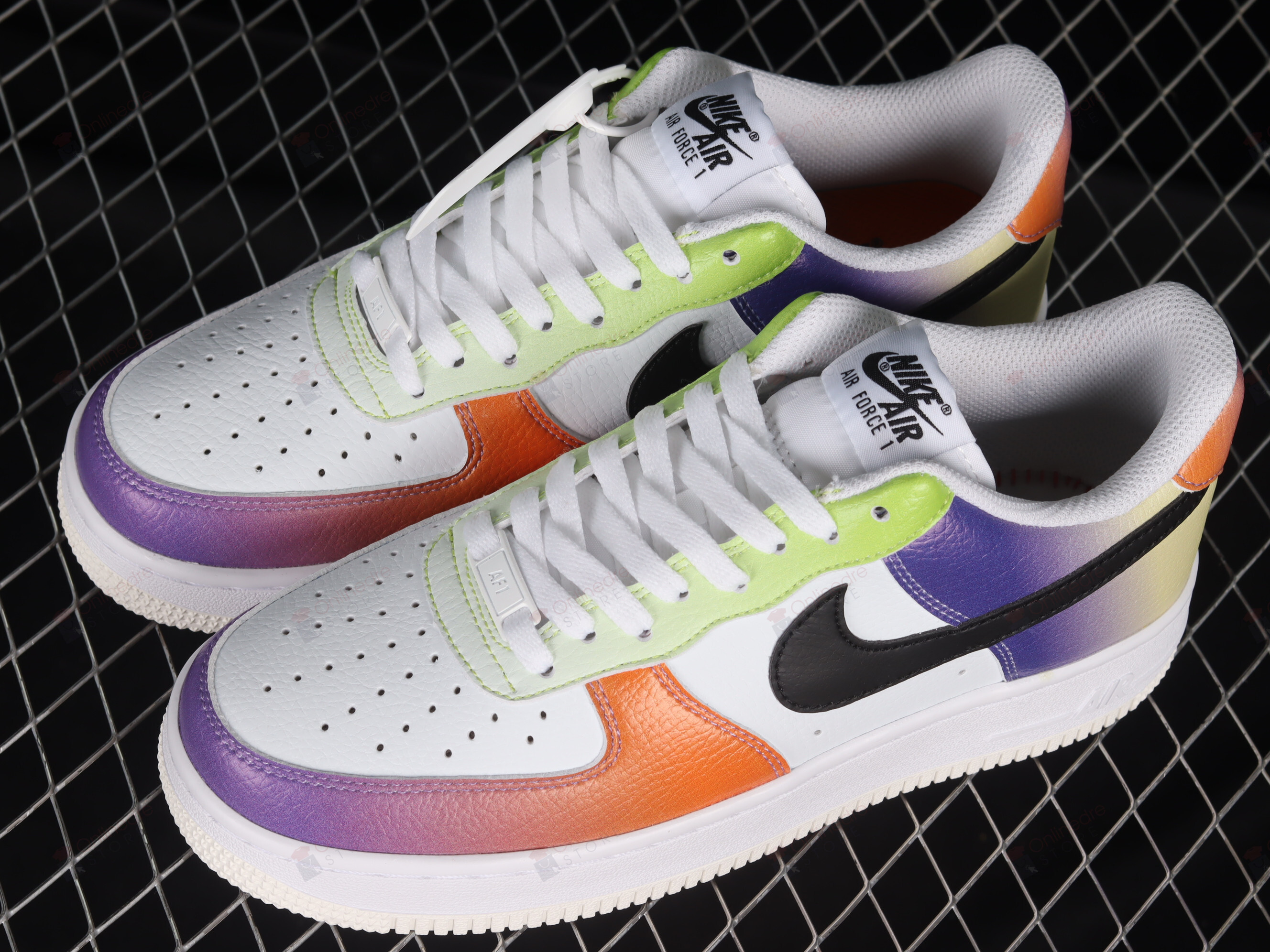Nike Air Force 1 Low Covered in Multi Gradients Shoes Sneakers - Online Dre