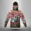 Disney Mickey And Friends Riding Car1 3d Hoodie With Mask