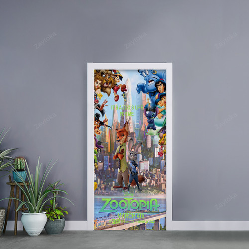 Zootopia Poster 10 Gift For Fan Self Adhesive Door Stickers