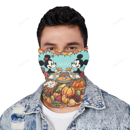 Disney Mickey Minnie Thanks Giving1 Gift For Fans 3D Full Printing Neck Gear