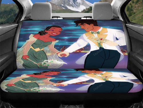 Disney The Princess And The Frog v26 Tiana And Naveen Car Rear Seat Cushion Cover