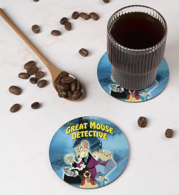 The Great Mouse Detective Poster 5 Cup Mug Holder Drink Coaster