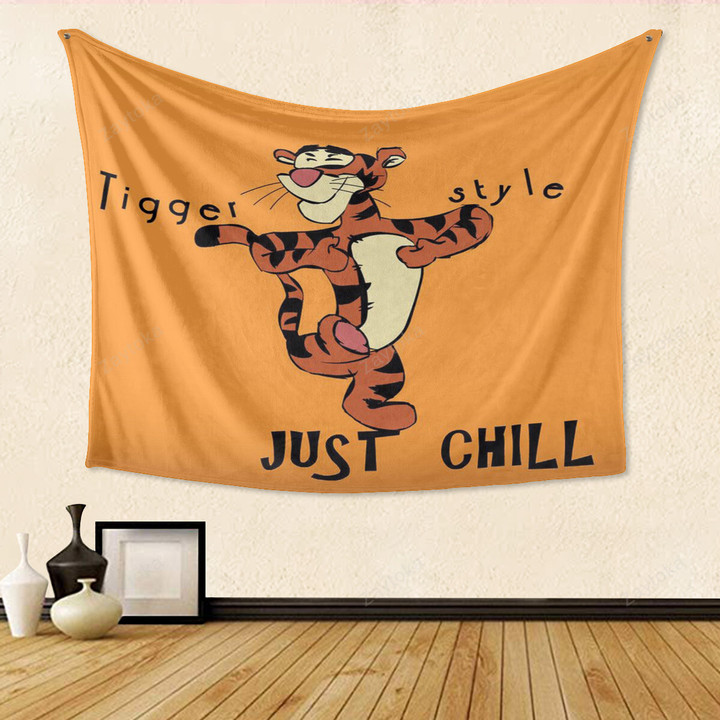 Disney The Tigger Movie Just Chill Gift For Fan 3D Full Printing Tapestry