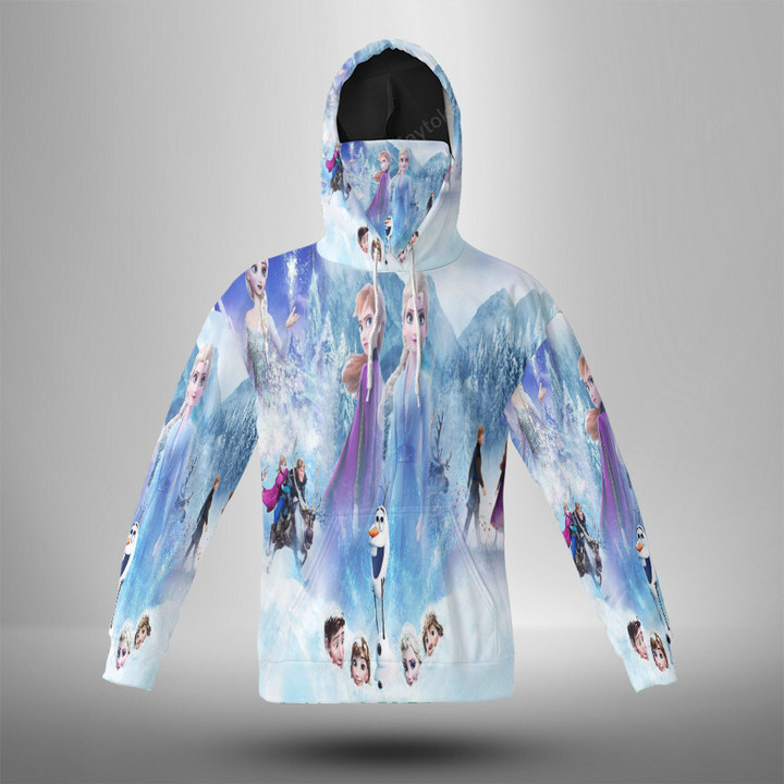 Disney Frozen 3 3d Hoodie With Mask