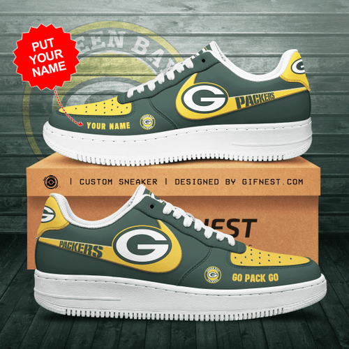 Personalized Green Bay Packers AF1 Sneaker