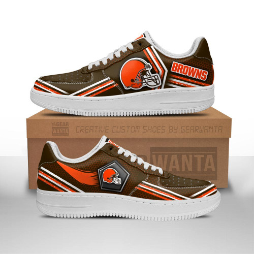 Cleveland Browns AF1 Sneakers Custom Force Shoes For Fans 6397