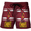 Kansas City Chiefs Emblem v1 3D All Over Print Summer Beach Hawaiian Short
