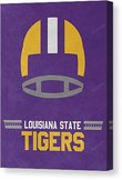 Lsu Tigers Vintage Football Art Joe Hamilton Canvas Print