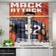 Chicago Bears Khalil Mack6 Kitchen Curtain Valance and Tiers Set