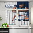 Minnesota Timberwolves 1 Anthony Edward v39 Kitchen Curtain Valance and Tiers Set