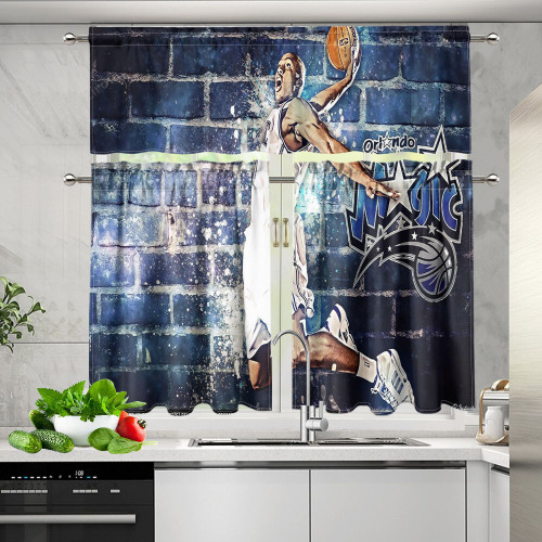 Orlando Magic Dwight Howard4 Kitchen Curtain Valance and Tiers Set