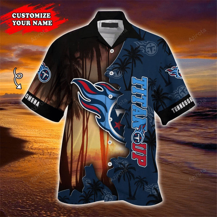 Tennessee Titans Hawaiian Shirt Customize Your Name 2540