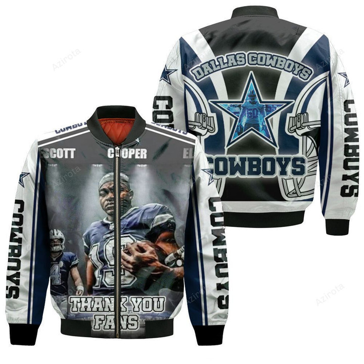 Amari Cooper 19 Dallas Cowboys East Division 2021 Bomber Jacket