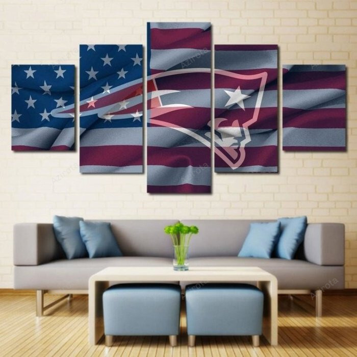New England Pats Wall Art Painting Canvas Framed 9758