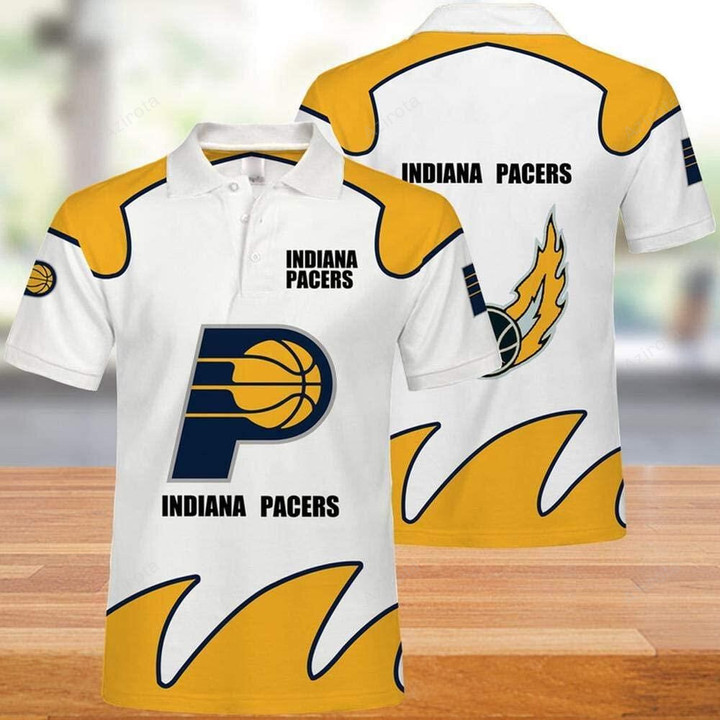 Indiana Pacers 3d Print Casual Summer Short Top Branding Trends 3D All Over Print Polo Shirt