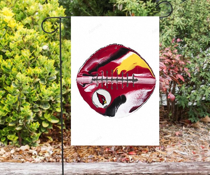 Arizona Cardinals Ball Double Sided Printing Garden Flag