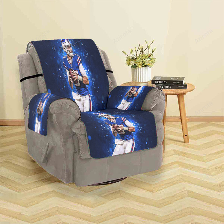Buffalo Bills 17 Josh Allen v2 Sofa Protector Slip Cover