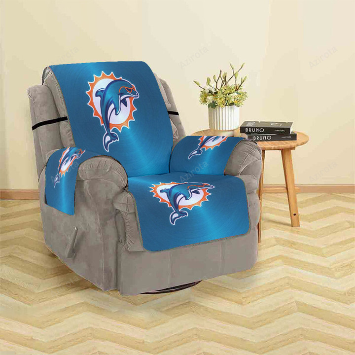 Miami Dolphins Logo 7 Sofa Protector Slip Cover