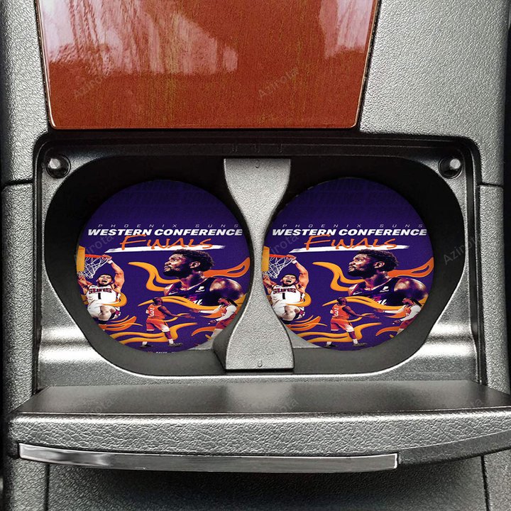 Phoenix Suns Team v5 - 2Pcs PU Car Coasters