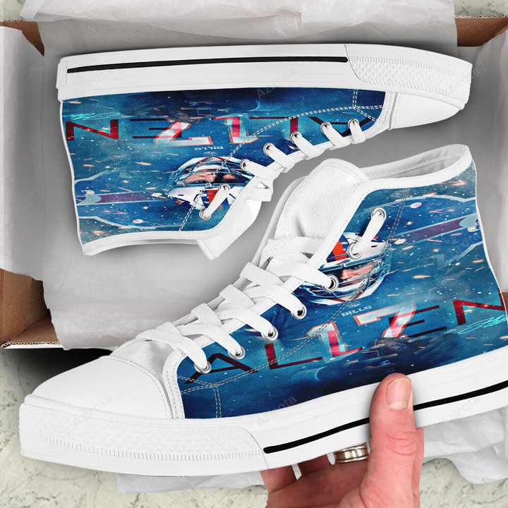Buffalo Bills 17 Josh Allen v5 High Top Shoes