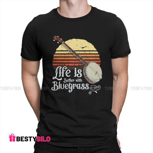 Bluegrass Life 5 String Banjo Player Style T Shirt