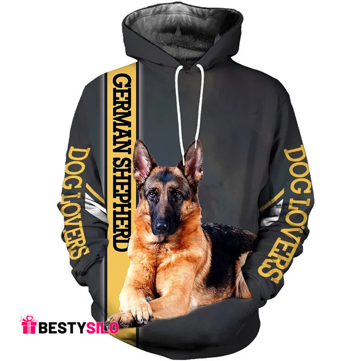 3D Printed German Shepherd Lover Hoodie