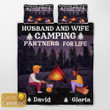 Husband and Wife Camping Partners for Life Dress Spin Personalized Quilt Bedding Set