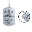 Oil Field Aluminium Keychain