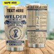 Personalized Welder Knowledge Stainless Steel Tumbler  27022103.CXT Custom Name XT - TrendZoneTee
