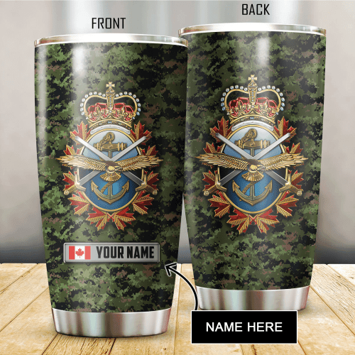 Personalized Name Xt Canadian Veteran Stainless Steel Tumbler