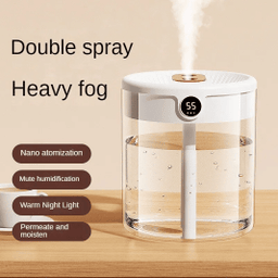 New 2L Double Spray Humidifier With Digital Display