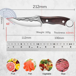 Boning Kitchen Knife Outdoor Hunting Camping Knife Handmade Forged