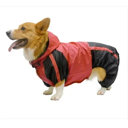 Corgi Dog Raincoat Jumpsuit Waterproof Clothing