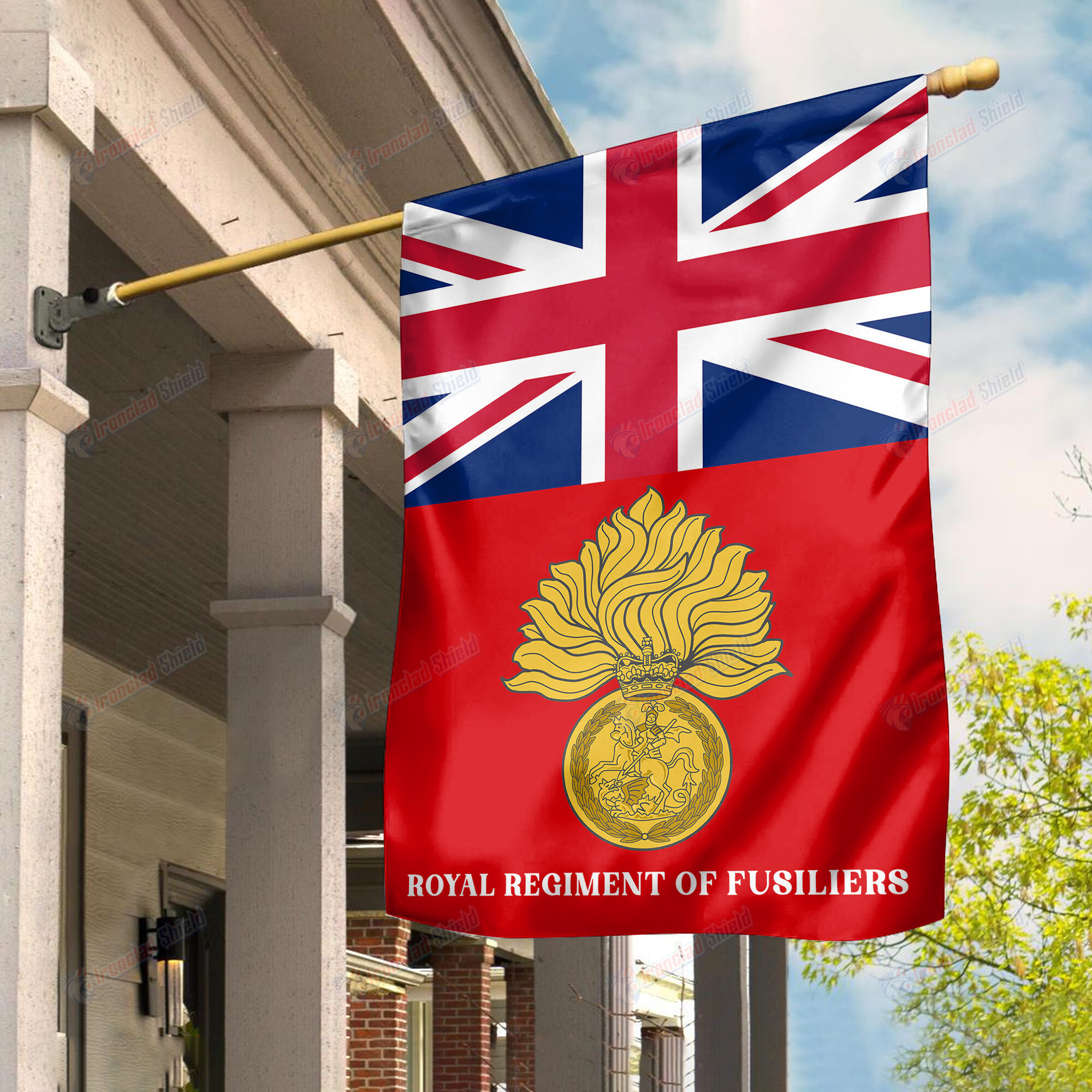 Royal Regiment of Fusiliers - Flag - Ironclad Shield