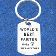 Father's Day Keychain Pendant Metal World's Best Farter I Mean Father Funny Key Chain Keyring