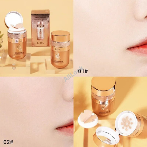 Butterfly Puff Air Cushion BB CC Cream Isolation Natural Concealer Makeup Face Base Moisturizing Oil Control Breathable Natural