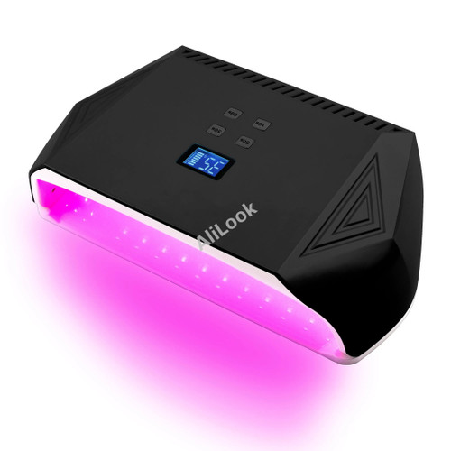 Two Hands Curing Rechargeable Nail Lamp Red Light Gel Polish Dryer Cordless Manicure Machine Wireless Nail UV LED Lamp