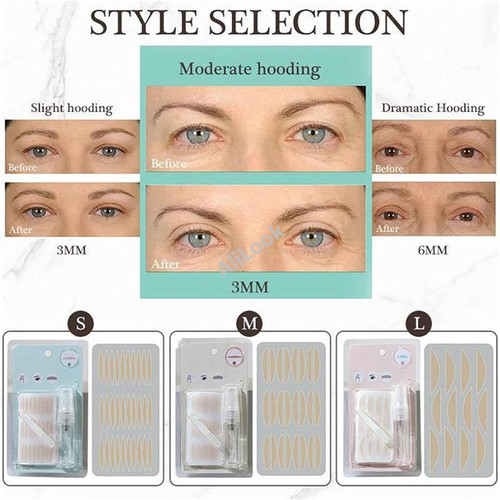 120 pairs of Invisible double eyelid lift eyelid sticker set