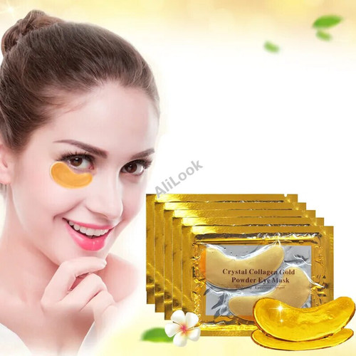 Beauty Gold Crystal Collagen Patches For Eye Moisture Anti-Aging Acne Eye Mask Korean Cosmetics Skin Care Moisturizing girl