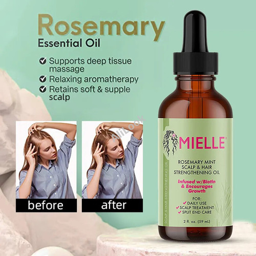 Handmade Rosemary Essential Oil 100% Pure Natural Hair Nourishing Essential Oil Premium Therapeutic Grade Premium Glass Dropper